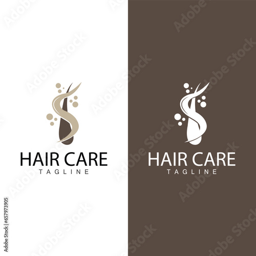 Wallpaper Mural Hair Care Logo, Hair Care Skin Vector, Template Design Torontodigital.ca