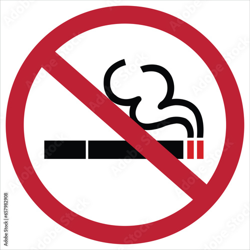No smoking.No smoking allowed in the room.