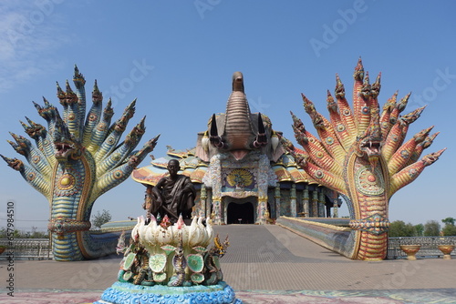 Canvas Print ワットバーンライ　ナコンラチャシマ・タイ　Wat Bang Rai, Nakhon Ratchasima, Thailand　
