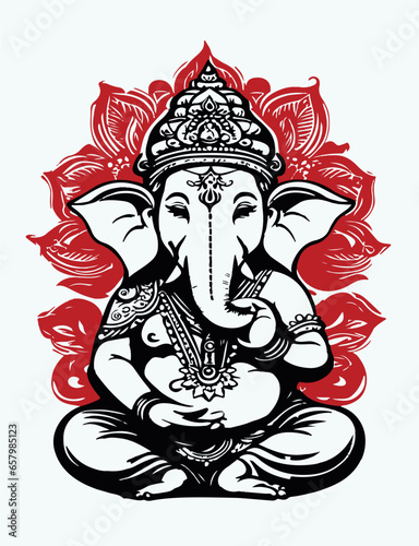 lord Ganesha vector image eps.10
