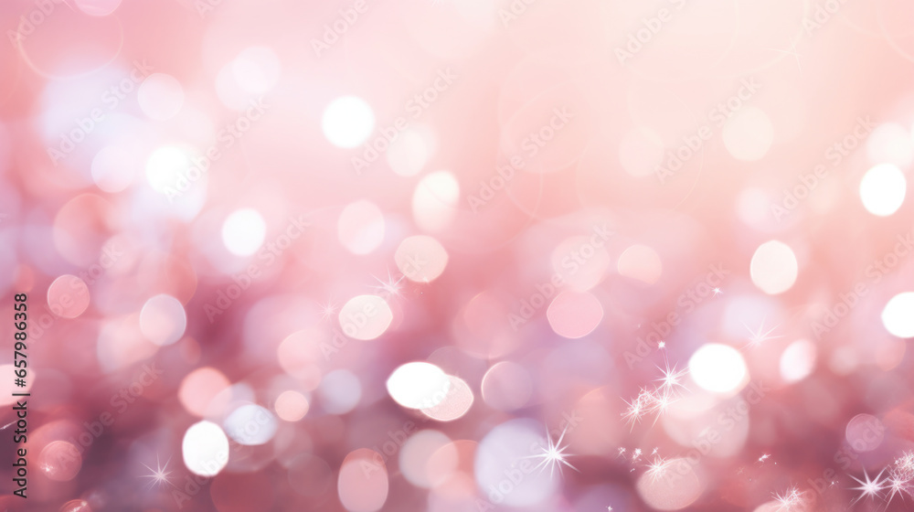 Light Pink Sparkle Glitter Background, Abstract, Generative AI
