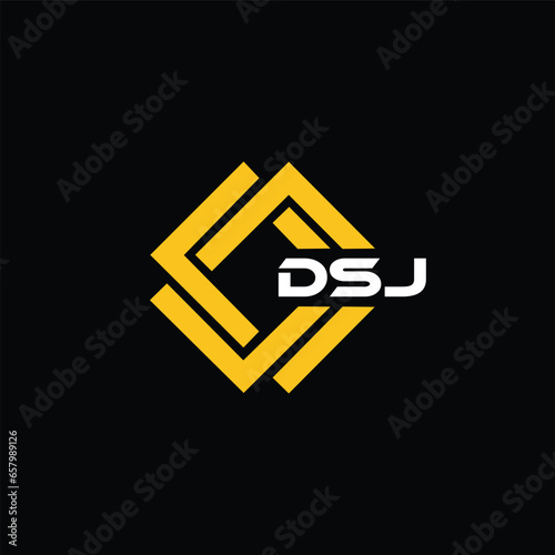 DSJ letter design for logo and icon.DSJ typography for technology, business and real estate brand.DSJ monogram logo. photo