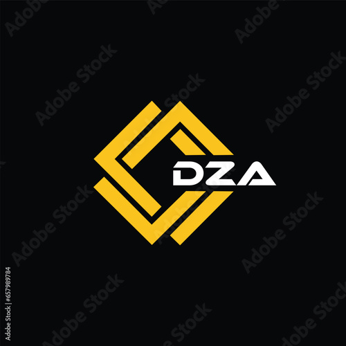 DZA letter design for logo and icon.DZA typography for technology, business and real estate brand.DZA monogram logo.