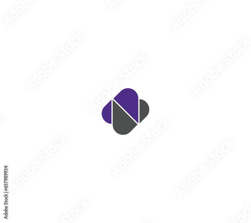 Letter N logo icon design template elements photo