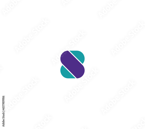 Combination of letter S and number 8, simple creative and modern letter S8 logo design concept.