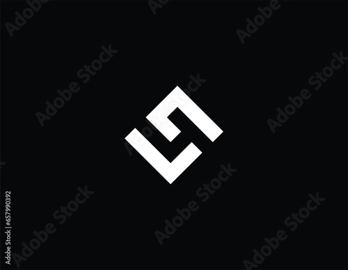 Set of number 4 minimal logo icon design template elements