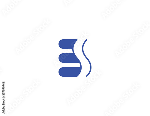 initial letter  es or se logo vector logo design