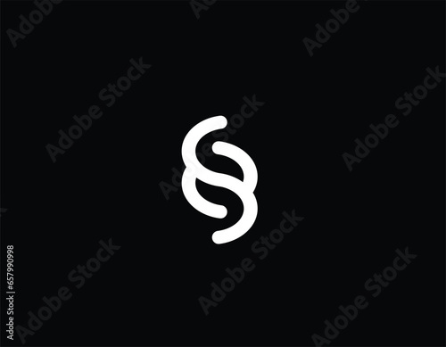 Modern loop Letter S Fox tail logo design