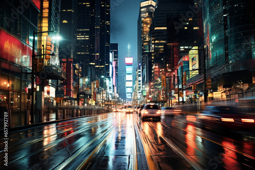 City Street at nighttime © GotTheIdea