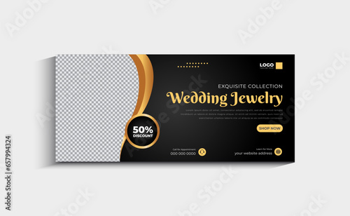 Jewelry Business Social Media Cover Banner Template