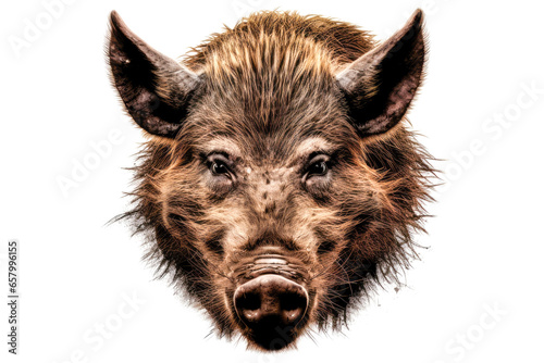 Portrait of a wild boar