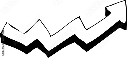 minimalist handdrawn vector arrow svg