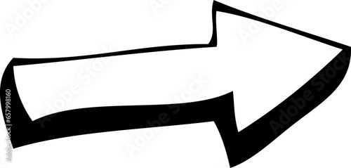 Fotografia minimalist handdrawn vector arrow svg