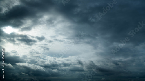 Background of gray clouds in the sky