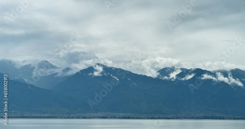 The lake at the foot of Yulong Snow Mountain