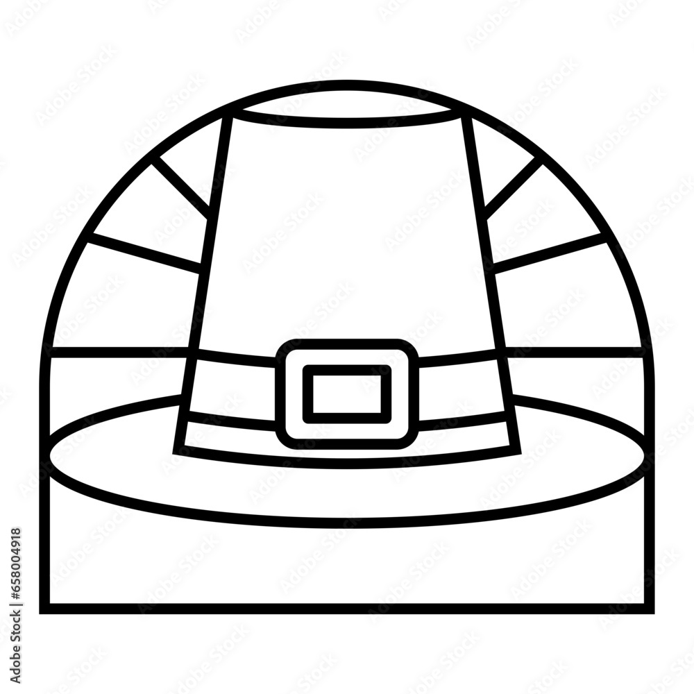 Capotain Hat Badge Illustration Capotain Hat Badge Illustration