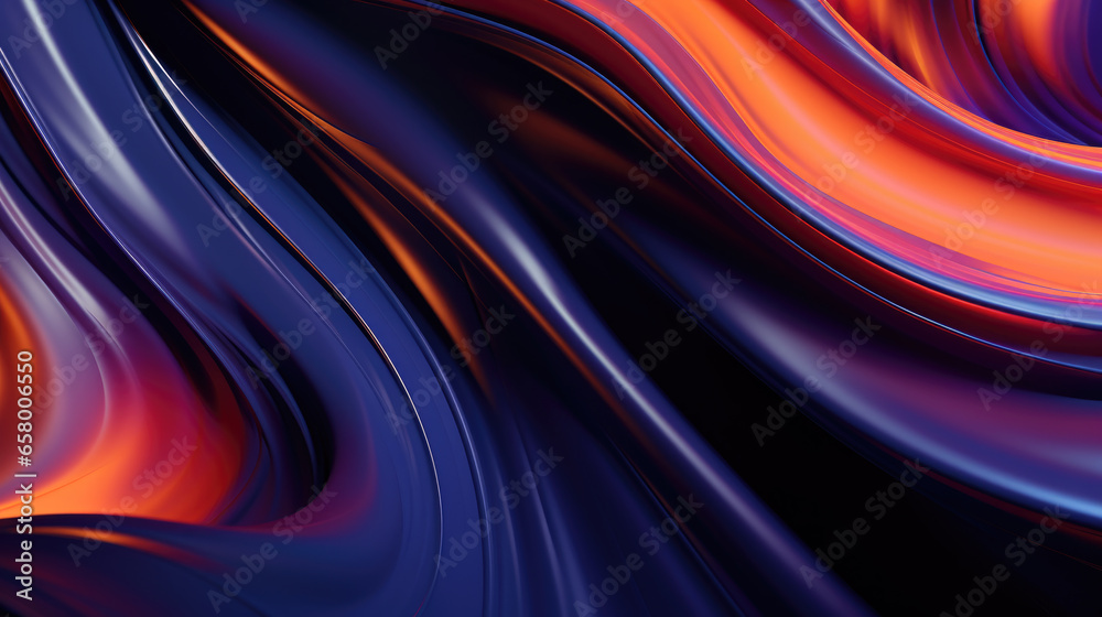 Liquid Wave of Neon Pink and Purple Paint Movement, Generative AI Liquid Wave of Neon Pink and Purple Paint Movement, Generative AI