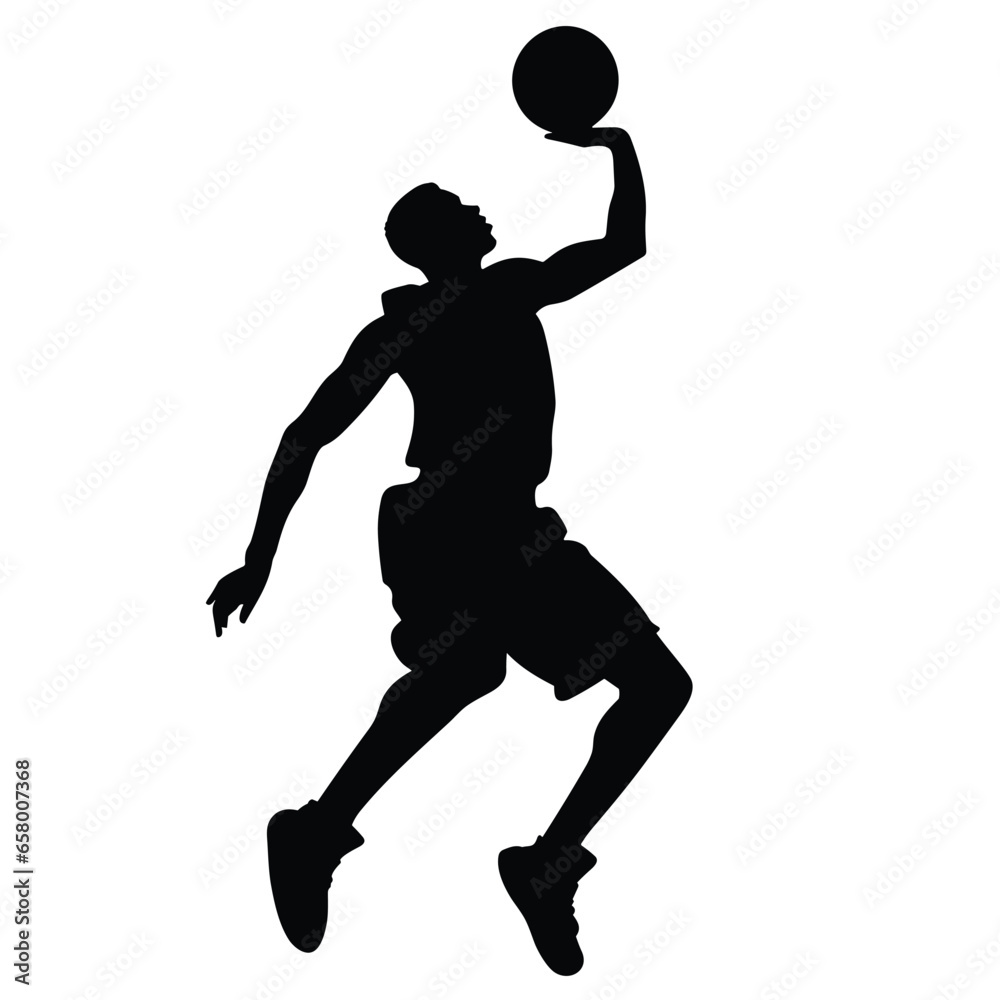 Basketball Player Silhouettes