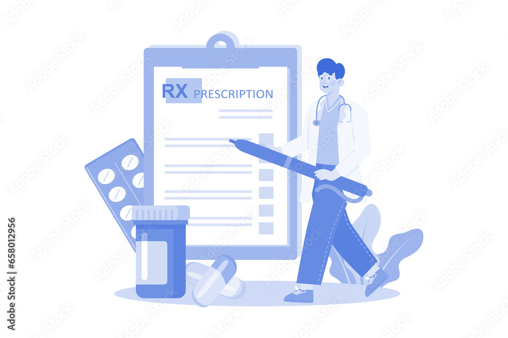 Doctor Writing Prescription Doctor Writing Prescription