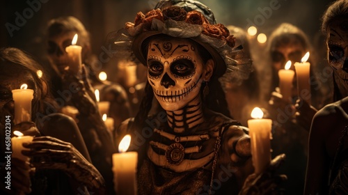 Day of the Dead is an intangible cultural heritage. © sirisakboakaew