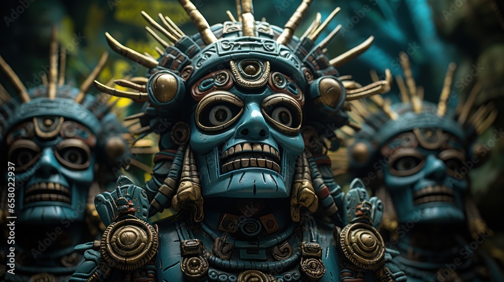 Aztec cult of death Tlaloc, Omeyocan, Mictlan, and Chichihuacuauhco