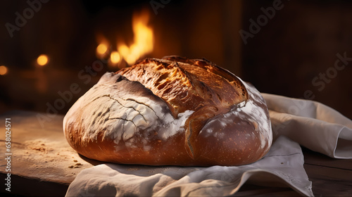 Rustic Delight: Freshly Baked Artisanal Bread