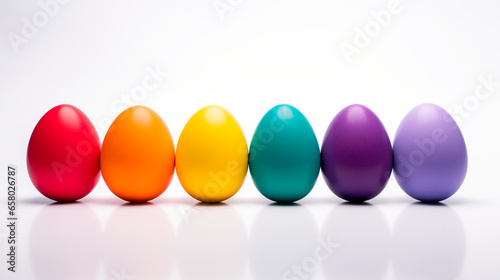 Easter eggs with LGBT colors