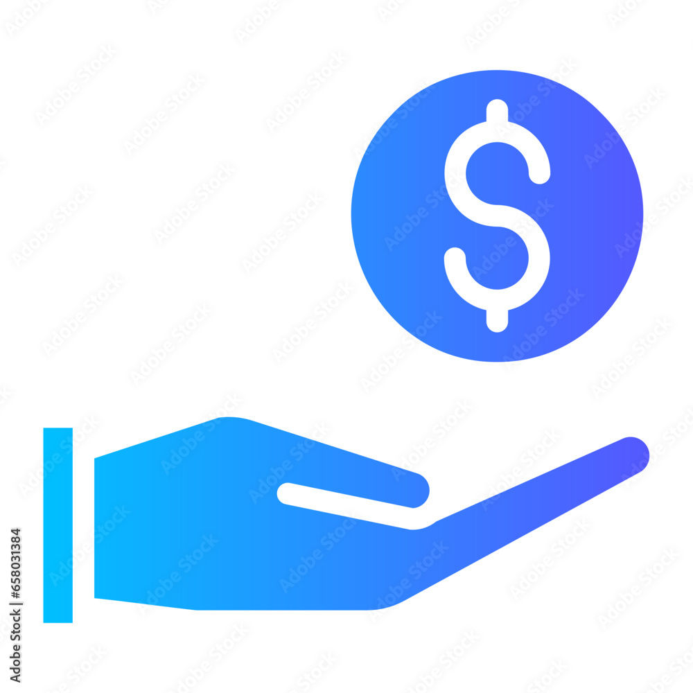 hand gradient icon hand gradient icon