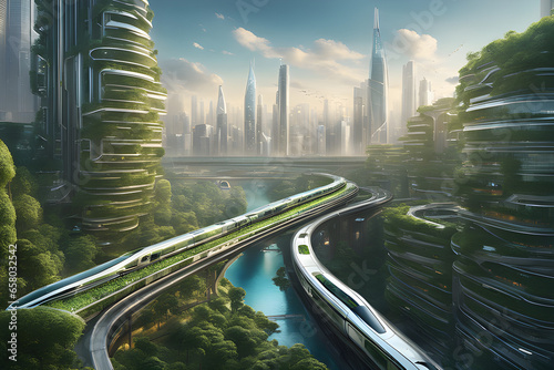 Hydrogen Horizons: Elevated Railways of Tomorrow photo