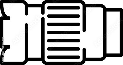 DSLR camera lens icon