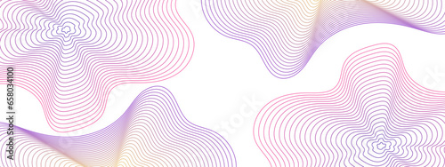 Vector abstract smoky waves background