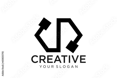 Initial Letter S Logo.