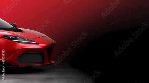 Car banner with space for text - Generative AI
