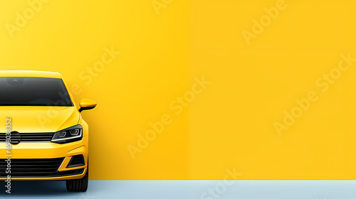 Car banner with space for text - Generative AI
