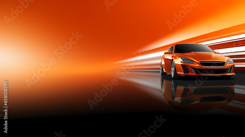 Car banner with space for text - Generative AI