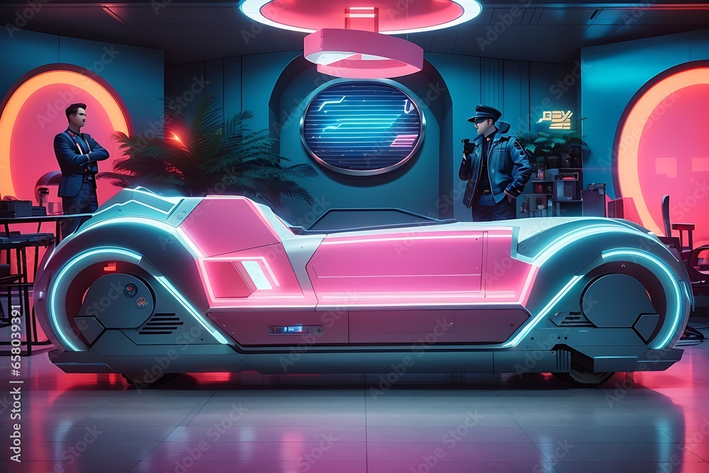 Combine elements of the past and future in a visually, futuristic