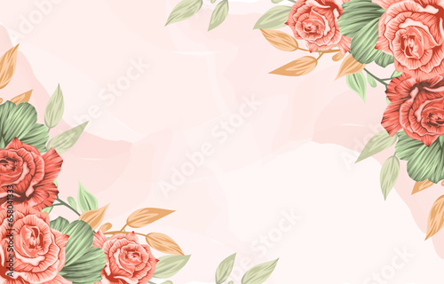 elegant background with roses