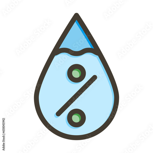 Monounsaturated Fat Vector Thick Line Filled Colors Icon Design