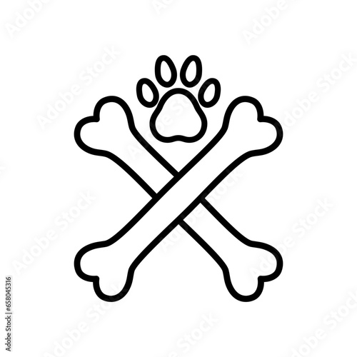 gold colored bone illustration