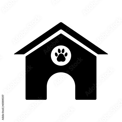 dog kennel icon, dog house illustration