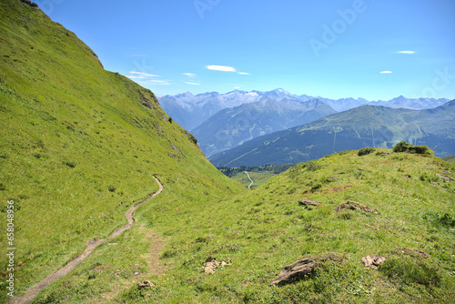 Summer in mountains near Bad Gastein, hiking paradise in Austria photo