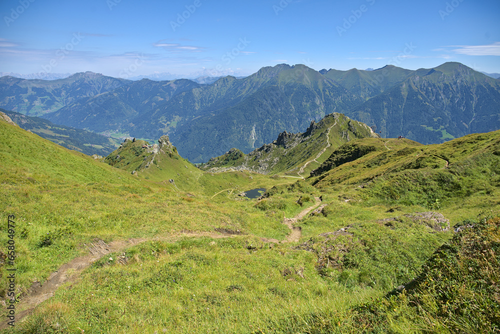 Summer in mountains near Bad Gastein, hiking paradise in Austria