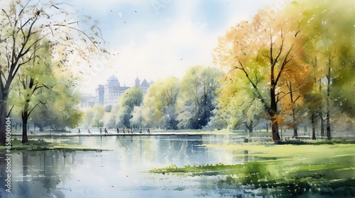 Wallpaper Mural A Serene and Picturesque View of London's Hyde Park in Torontodigital.ca