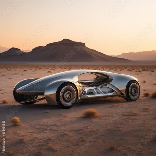 Futuristic Vehicle Designs Cruising Through an Otherworld