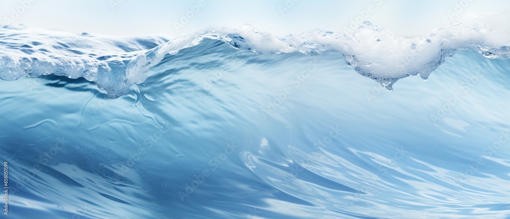 Light Blue Water Wave Texture: Natural Beauty