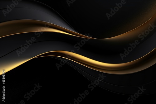 Golden Waves: Luxurious 3D Texture