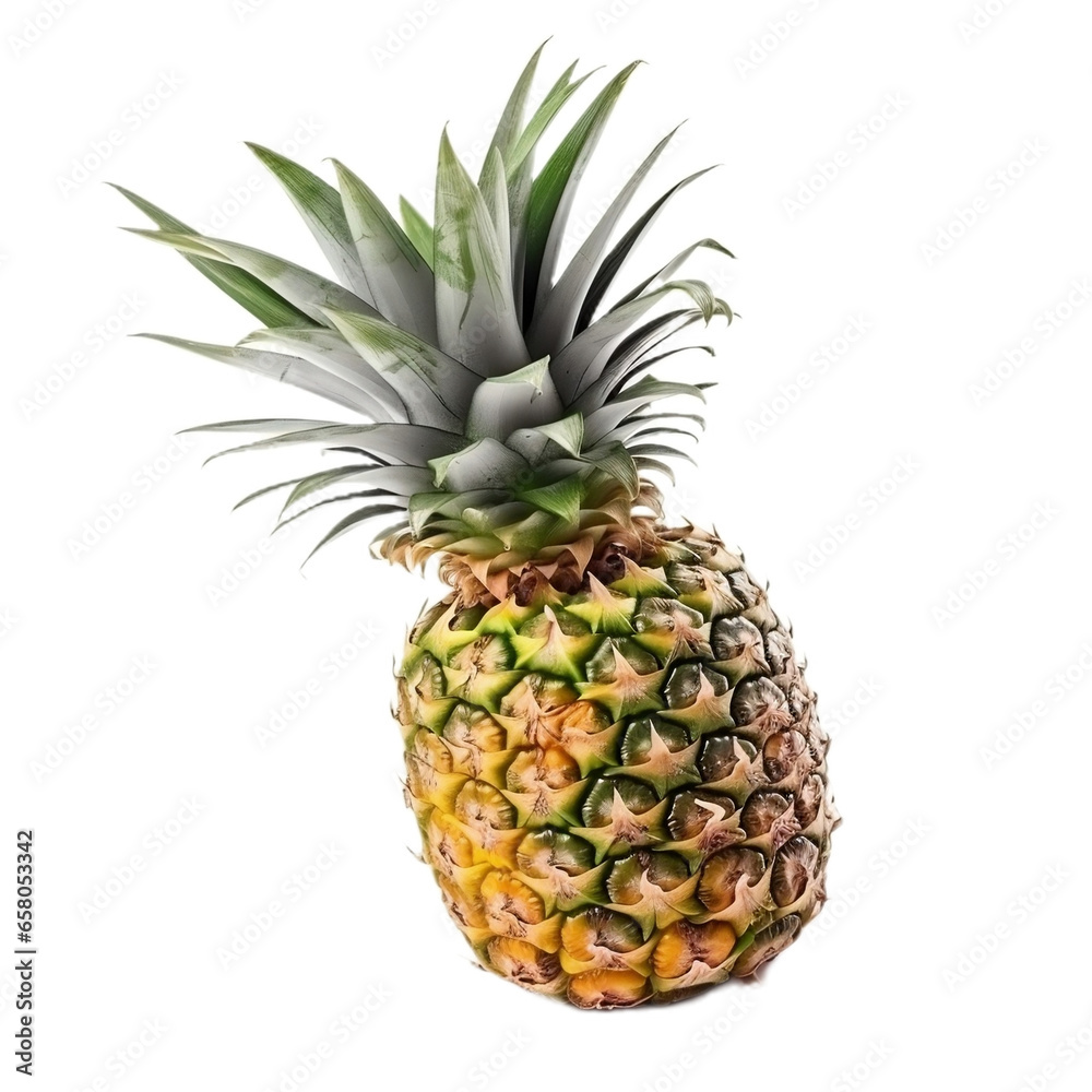 Fototapeta premium Fruit Pineapple isolate no background
