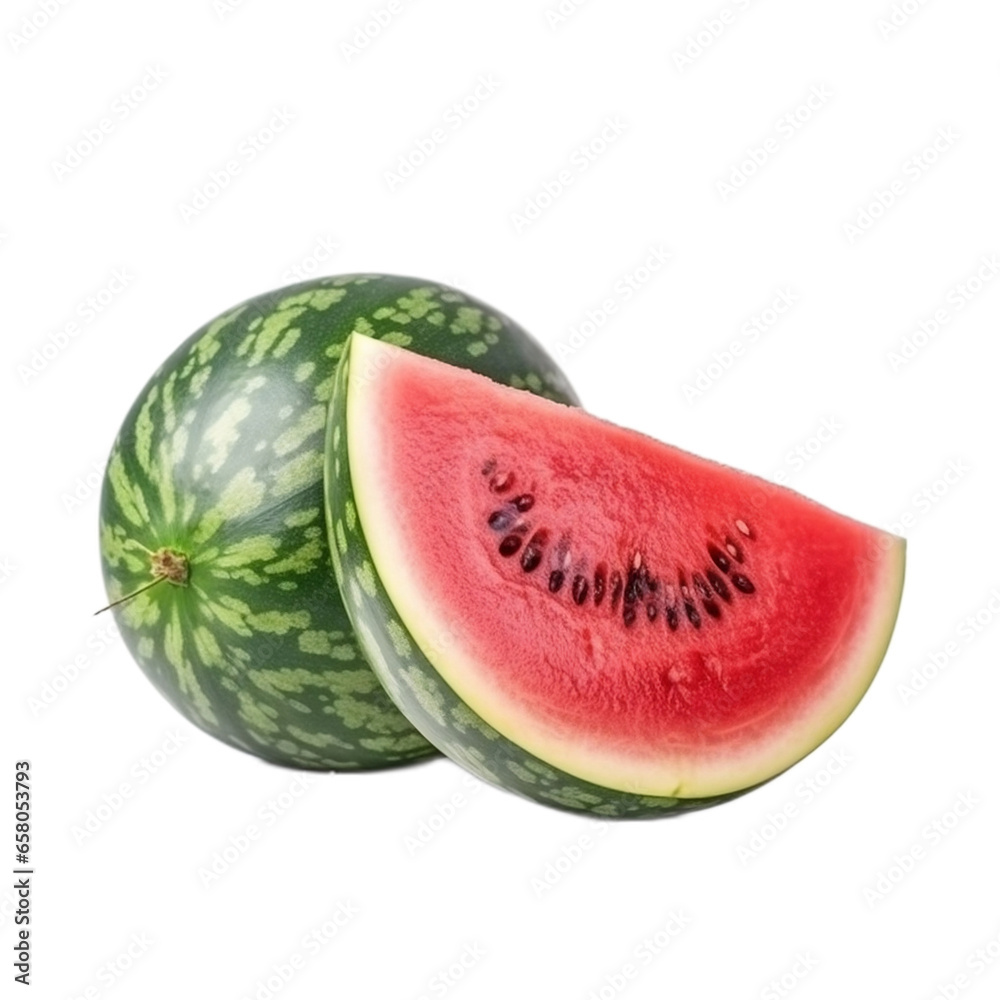 Fruit Watermelon isolate no background Fruit Watermelon isolate no background
