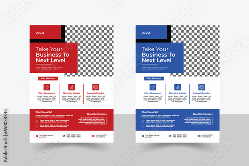 Corporate creative colorful business flyer template design set, modern business flyer template, abstract business flyer and creative design, editable vector template design, Multipurpose Flyer Layout 
