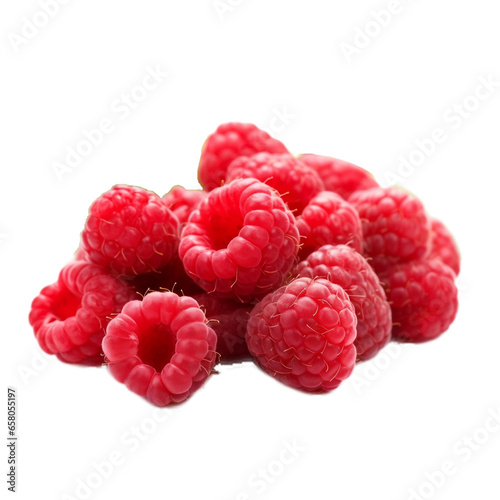 Fruit Raspberries isolate no background